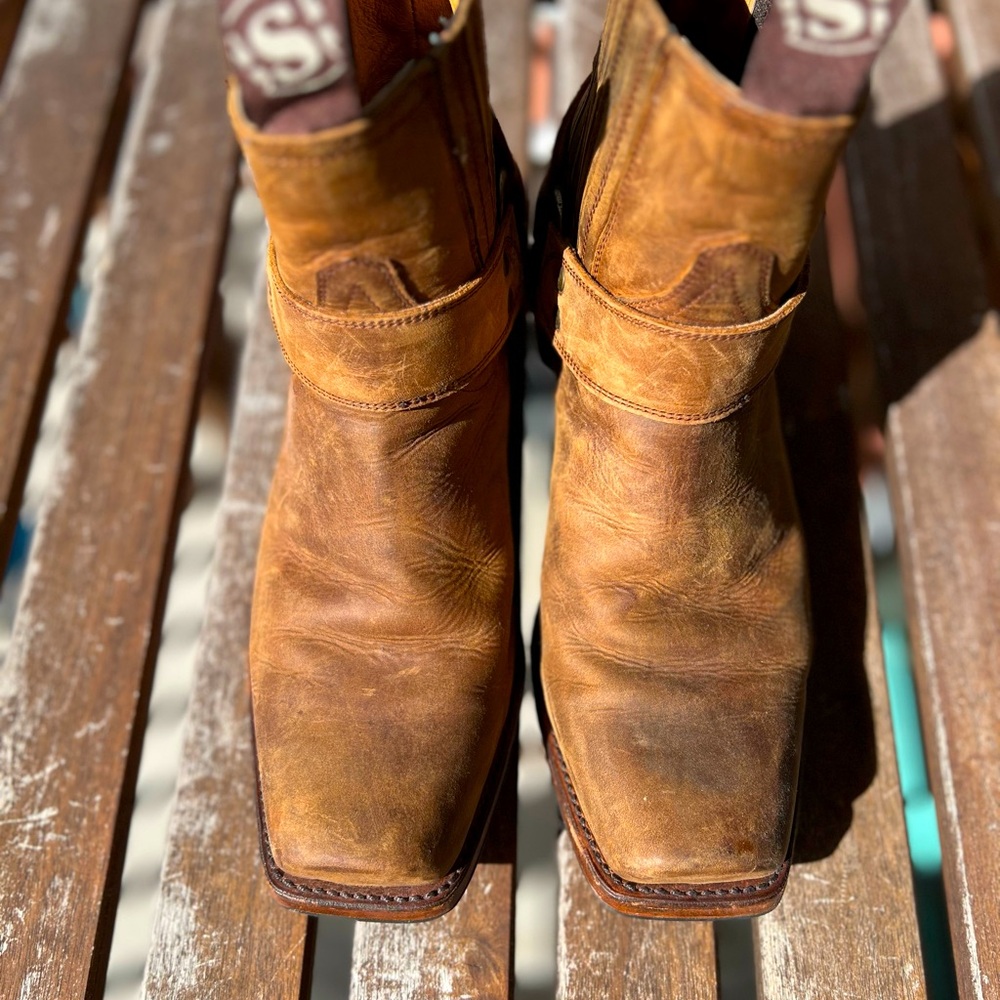 Sendra Boots Style 8286 Brown Biker Leather Western Cowboy Boots
